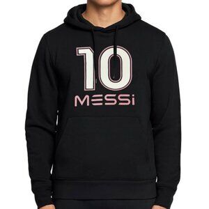 NWT Messi Lionel 10 Collection Name & Number Logo Pullover Fleece Hoodie 3XL